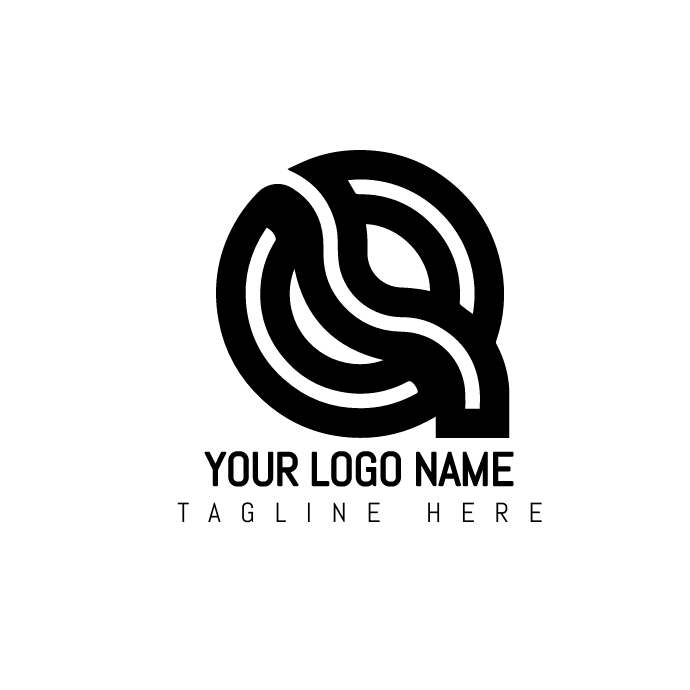 Q logo design| Company logo Logotyp template